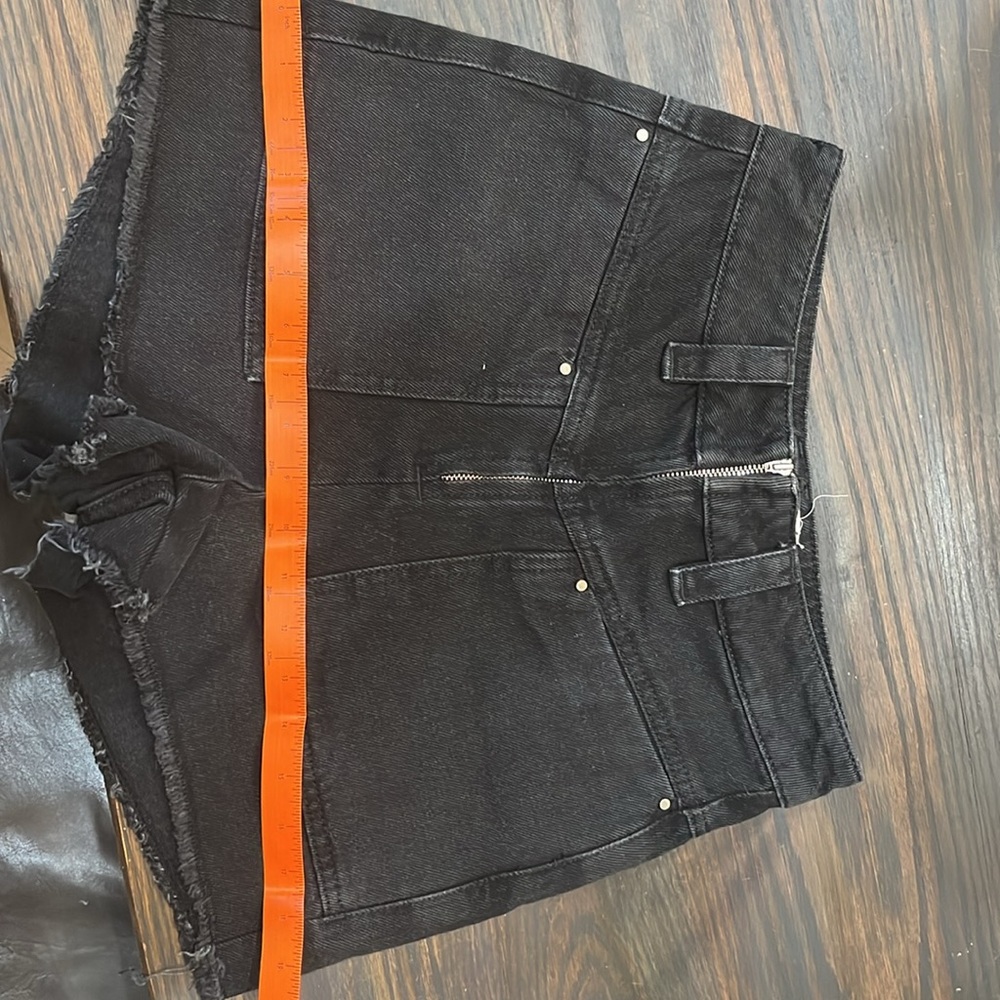 ba&sh “David Short” black jean cutoff shorts size 0 - Picture 9 of 9